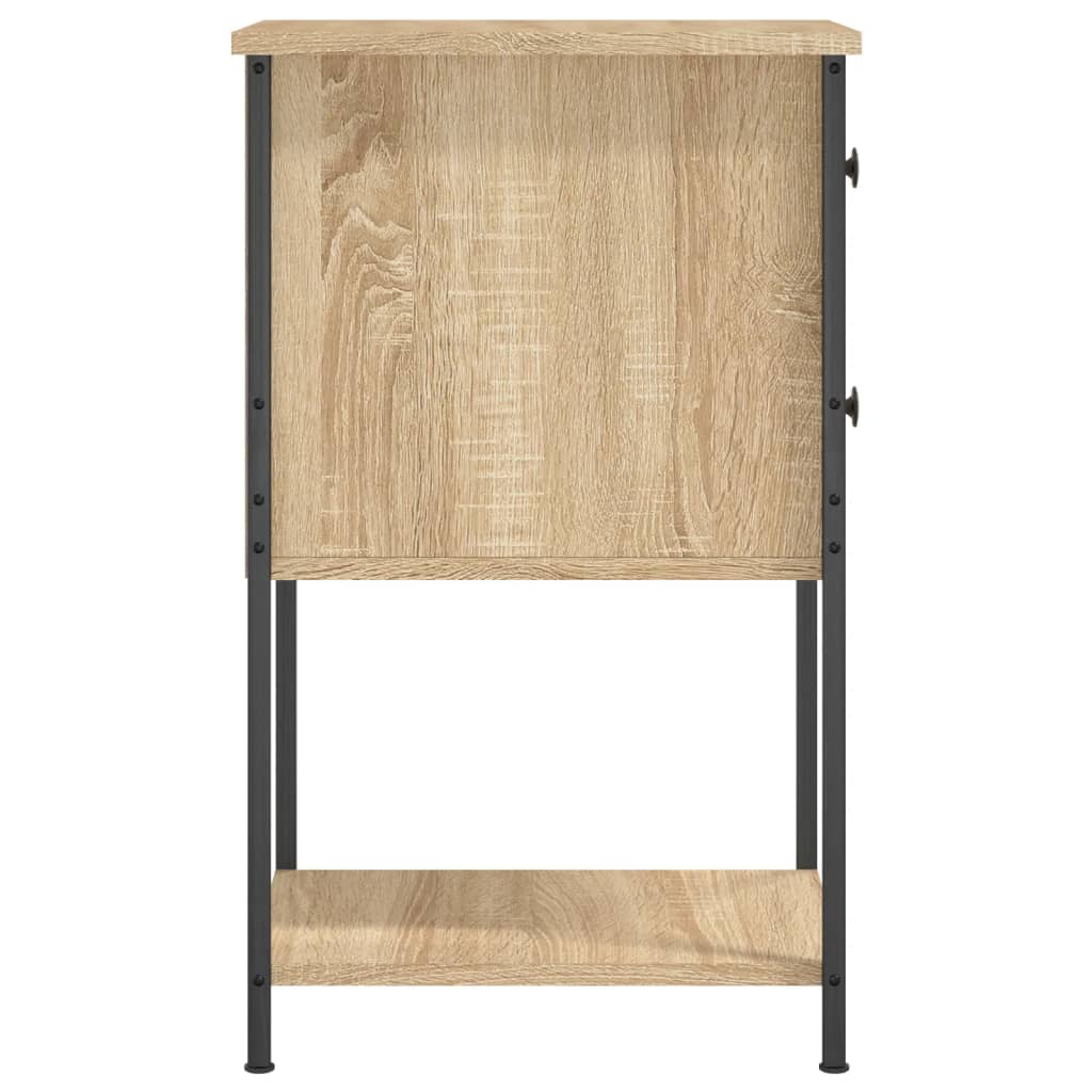 vidaXL Bedside Cabinets 2 pcs Sonoma Oak 32x42x70 cm Engineered Wood