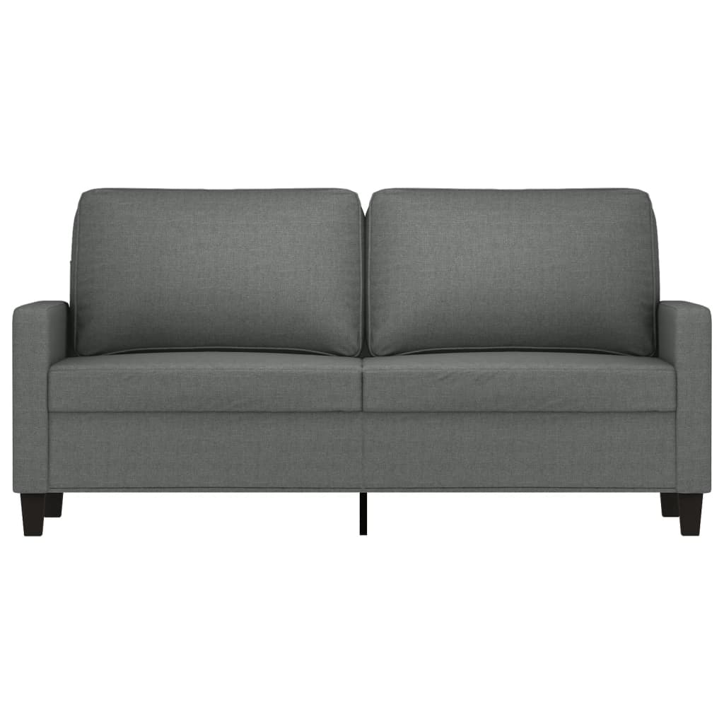 vidaXL 2-Seater Sofa Dark Grey 140 cm Fabric