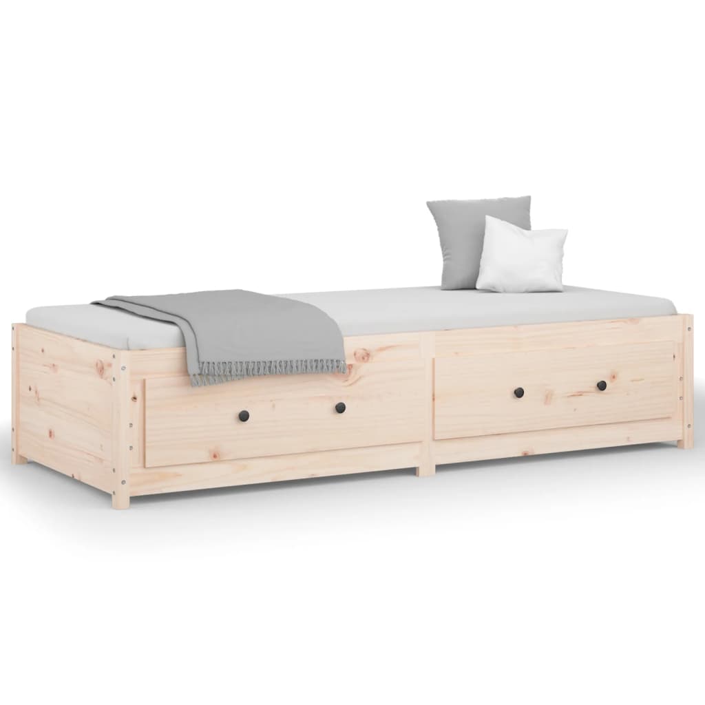 vidaXL Day Bed without Mattress 90x190 cm Single Solid Wood Pine