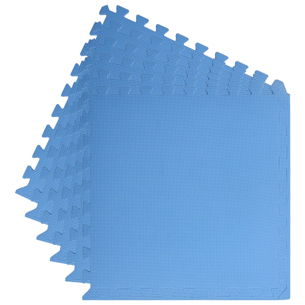 vidaXL Floor Mats 6 pcs 2.16 ㎡ EVA Foam Blue