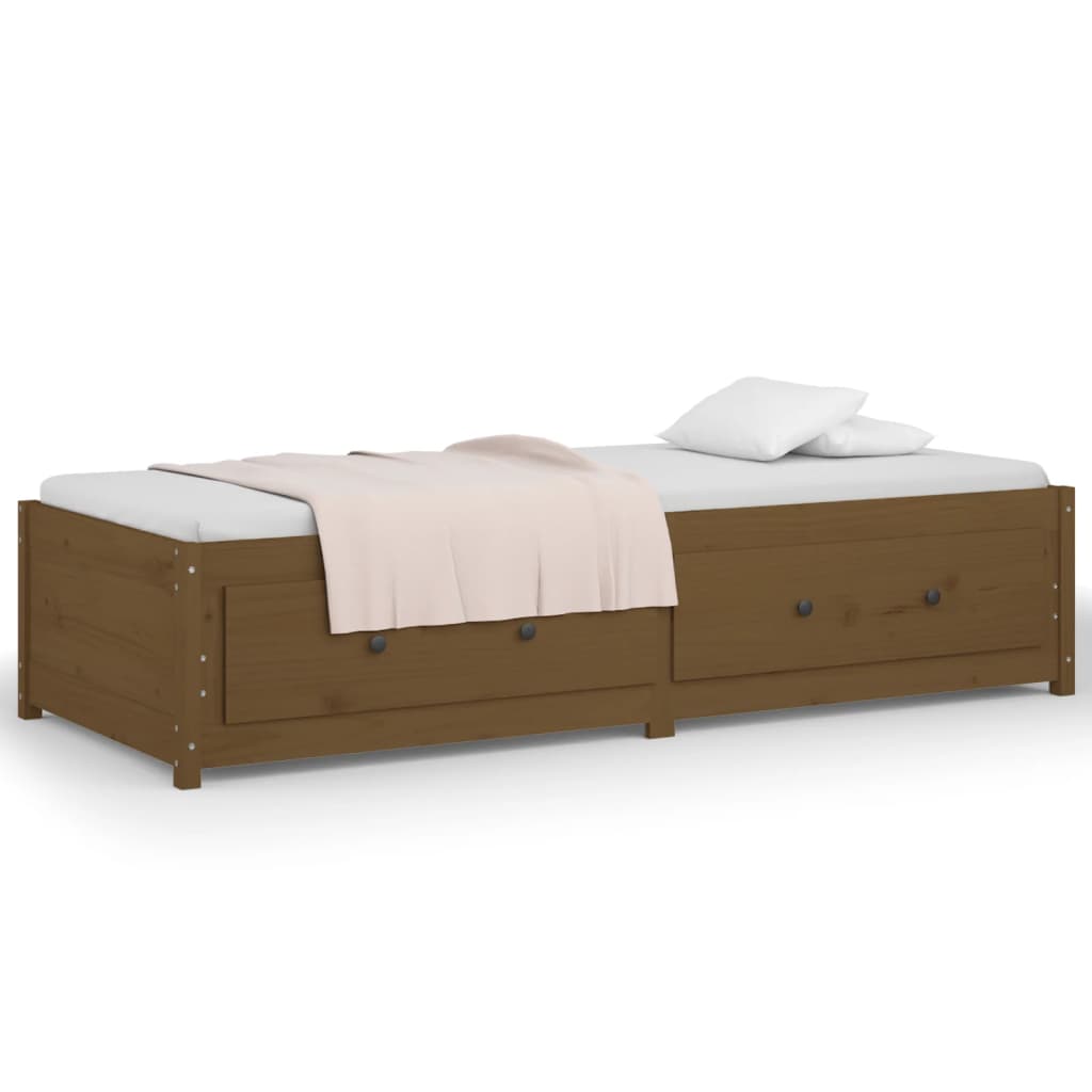 vidaXL Day Bed without Mattress Honey Brown 90x190 cm Single Solid Wood Pine