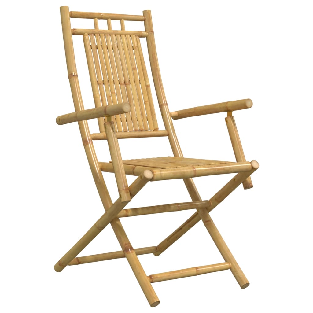 vidaXL 3 Piece Bistro Set Bamboo