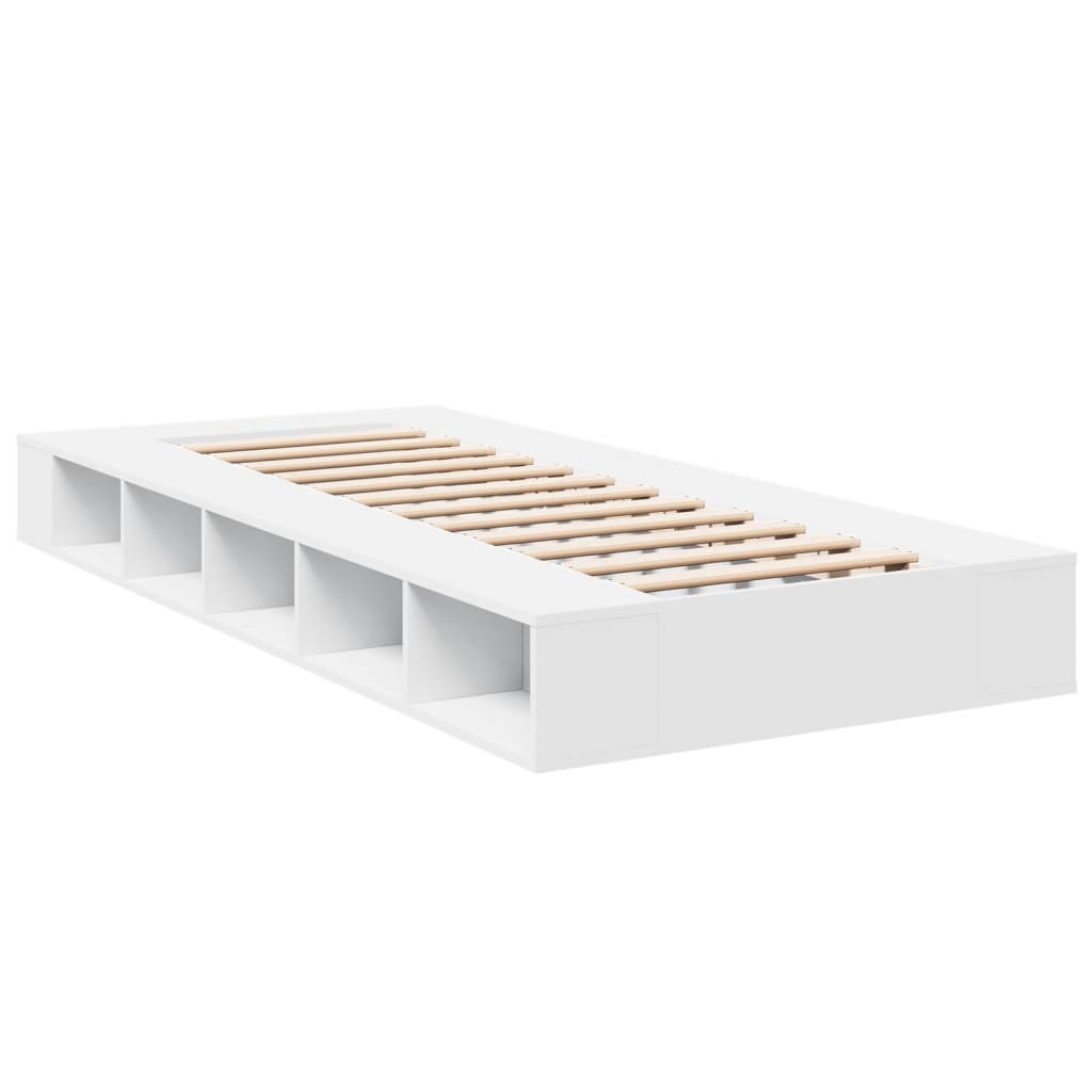 vidaXL Bed Frame without Mattress White 90x190 cm Single