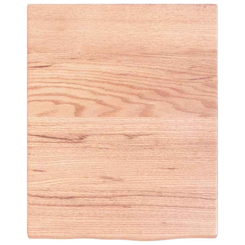 vidaXL Wall Shelf Light Brown 40x50x2 cm Treated Solid Wood Oak