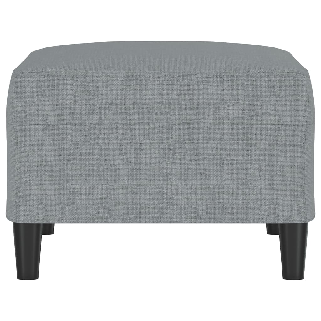 vidaXL Footstool Light Grey 70x55x41 cm Fabric