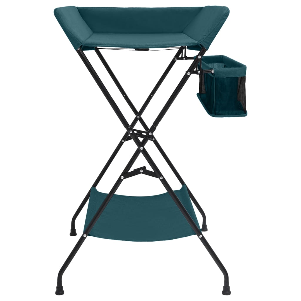 vidaXL Changing Table Green Iron