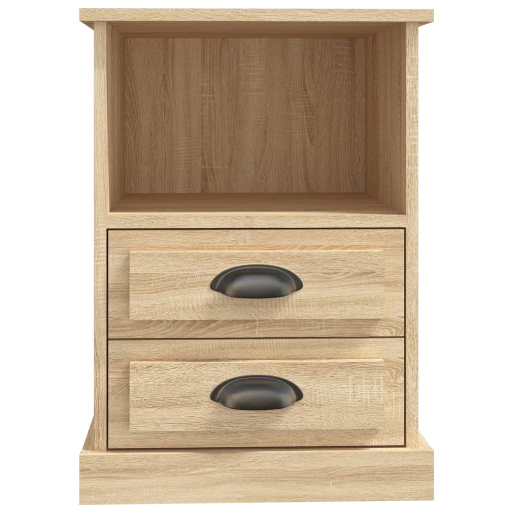 vidaXL Bedside Cabinets 2 pcs Sonoma Oak 43x36x60 cm