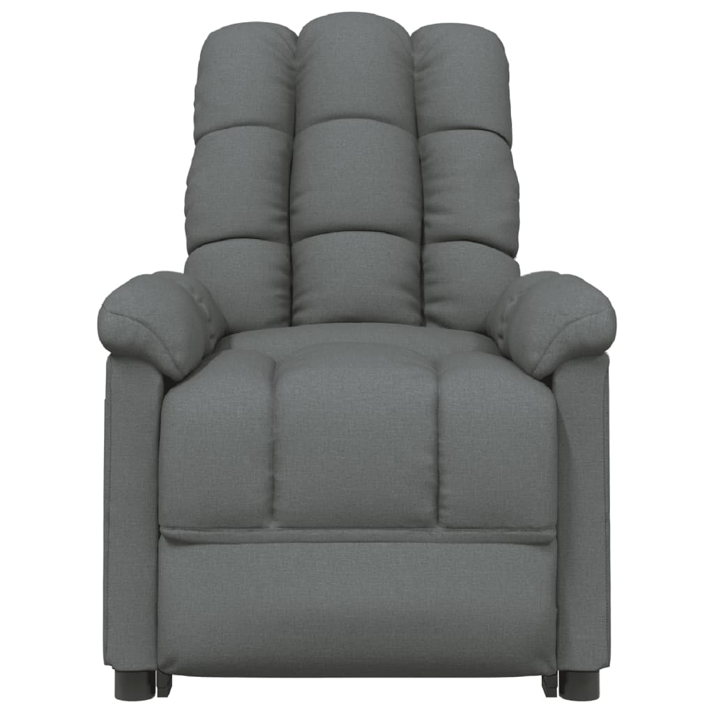 vidaXL Massage Chair Dark Grey Fabric