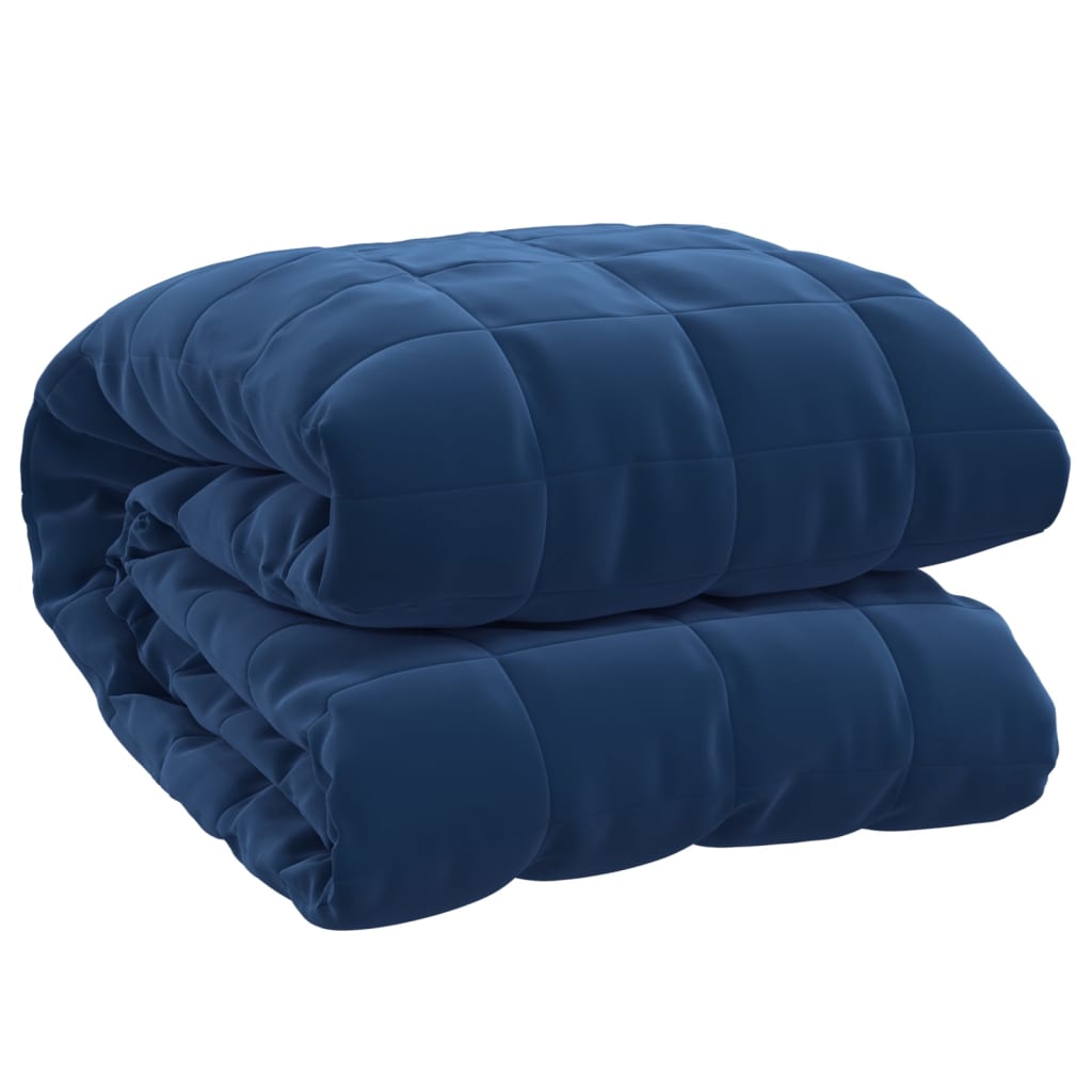 vidaXL Weighted Blanket Blue 152x203 cm 7 kg Fabric