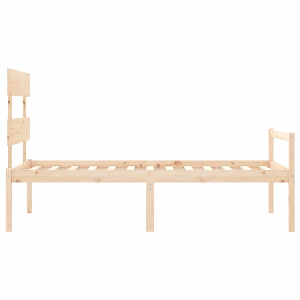 vidaXL Senior Bed without Mattress Single Solid Wood