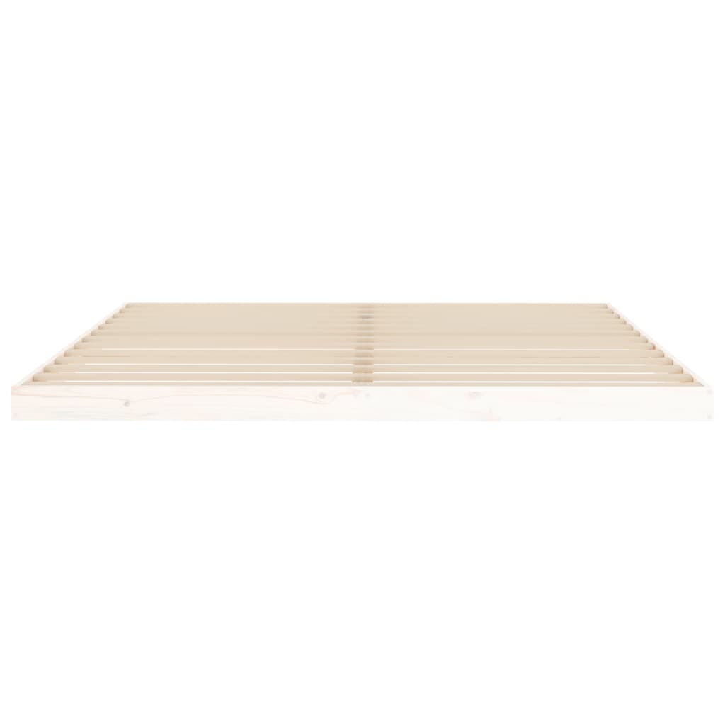 vidaXL Bed Frame without Mattress White 180x200 cm Super King Solid Wood Pine