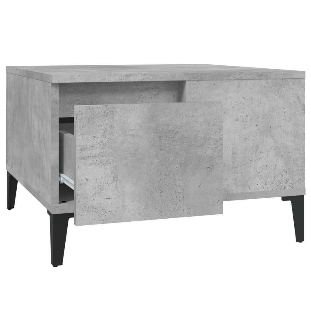 vidaXL Coffee Table Concrete Grey 55x55x36.5 cm Engineered Wood