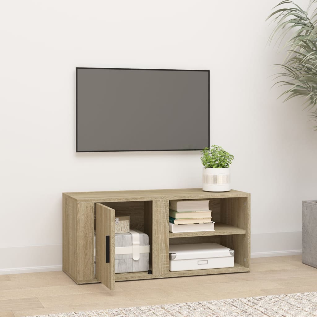 vidaXL TV Cabinet Sonoma Oak 80x31,5x36 cm Engineered Wood