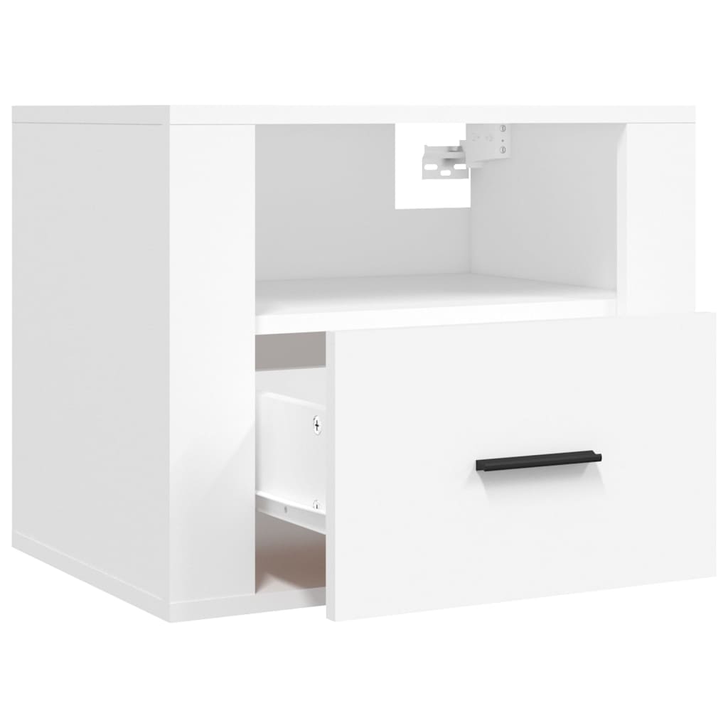 vidaXL Wall-mounted Bedside Cabinets 2 pcs White 50x36x40 cm