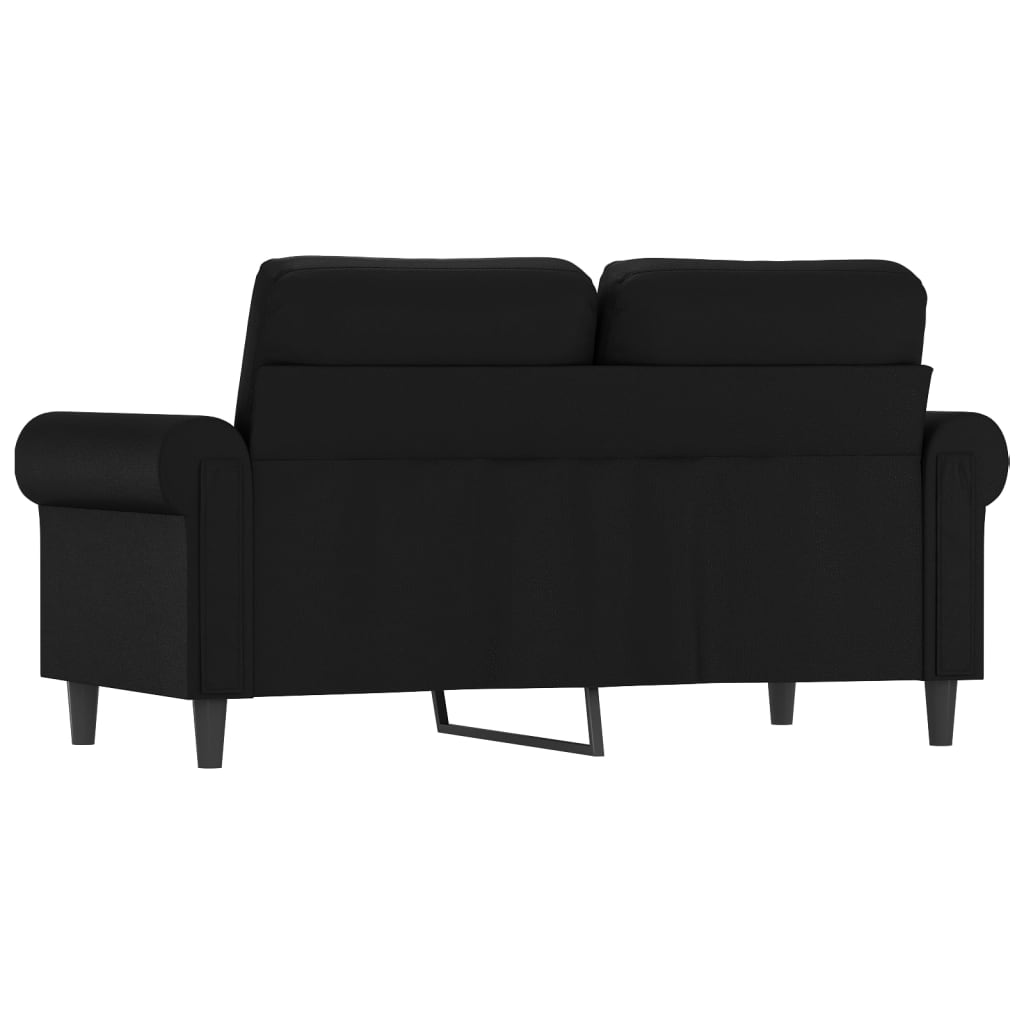 vidaXL 2-Seater Sofa Black 120 cm Faux Leather