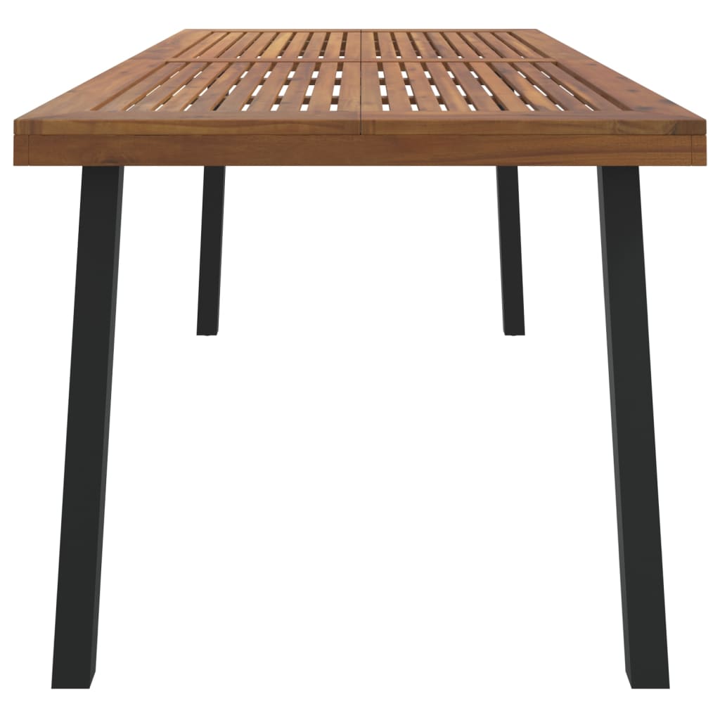 vidaXL Garden Table 200x100x75 cm Solid Wood Acacia