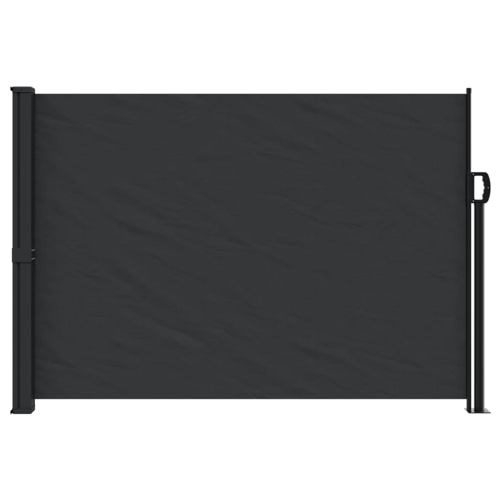 vidaXL Retractable Side Awning Black 140x300 cm