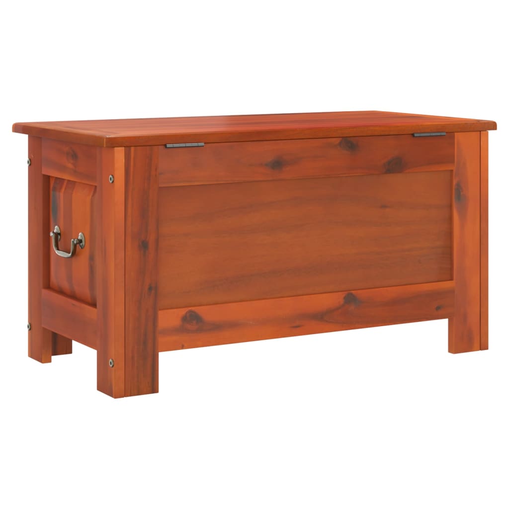 vidaXL Storage Chest with Lid Brown Solid Wood Acacia