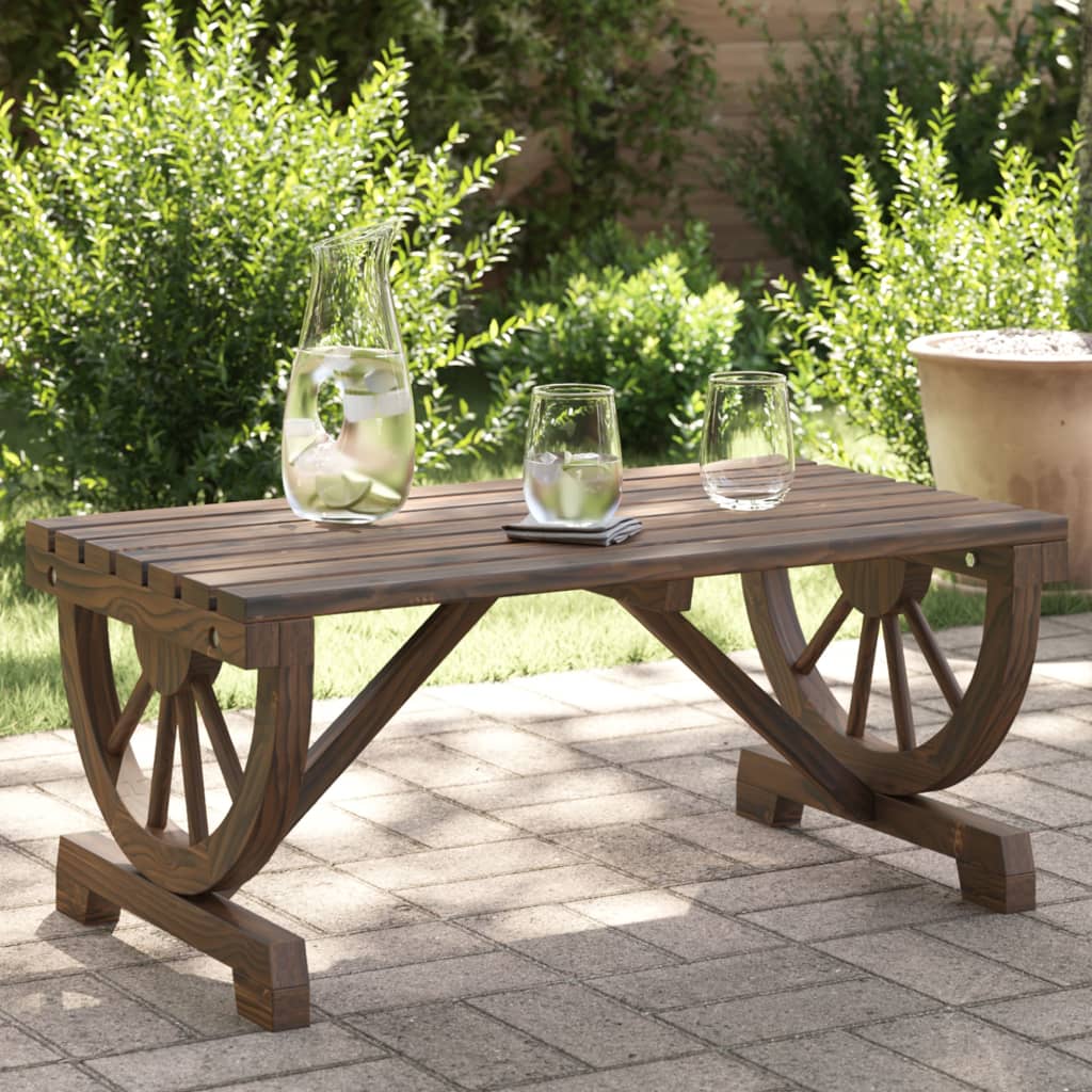 vidaXL Garden Coffee Table 90x50x40 cm Solid Wood Fir