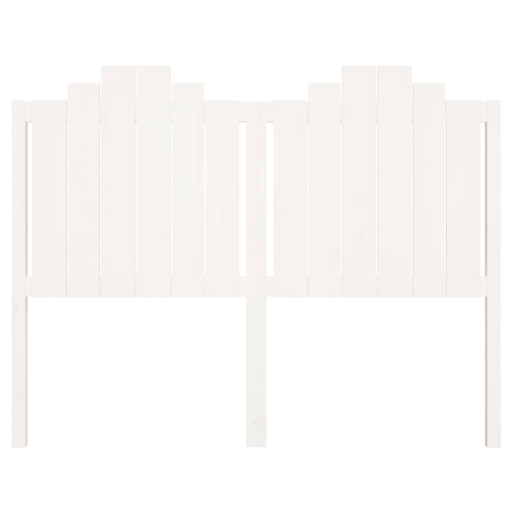 vidaXL Bed Headboard White 141x4x110 cm Solid Wood Pine