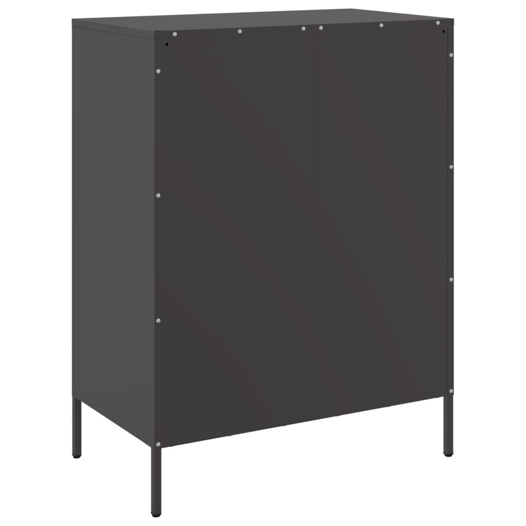 vidaXL Sideboard Black 68x39x89 cm Steel