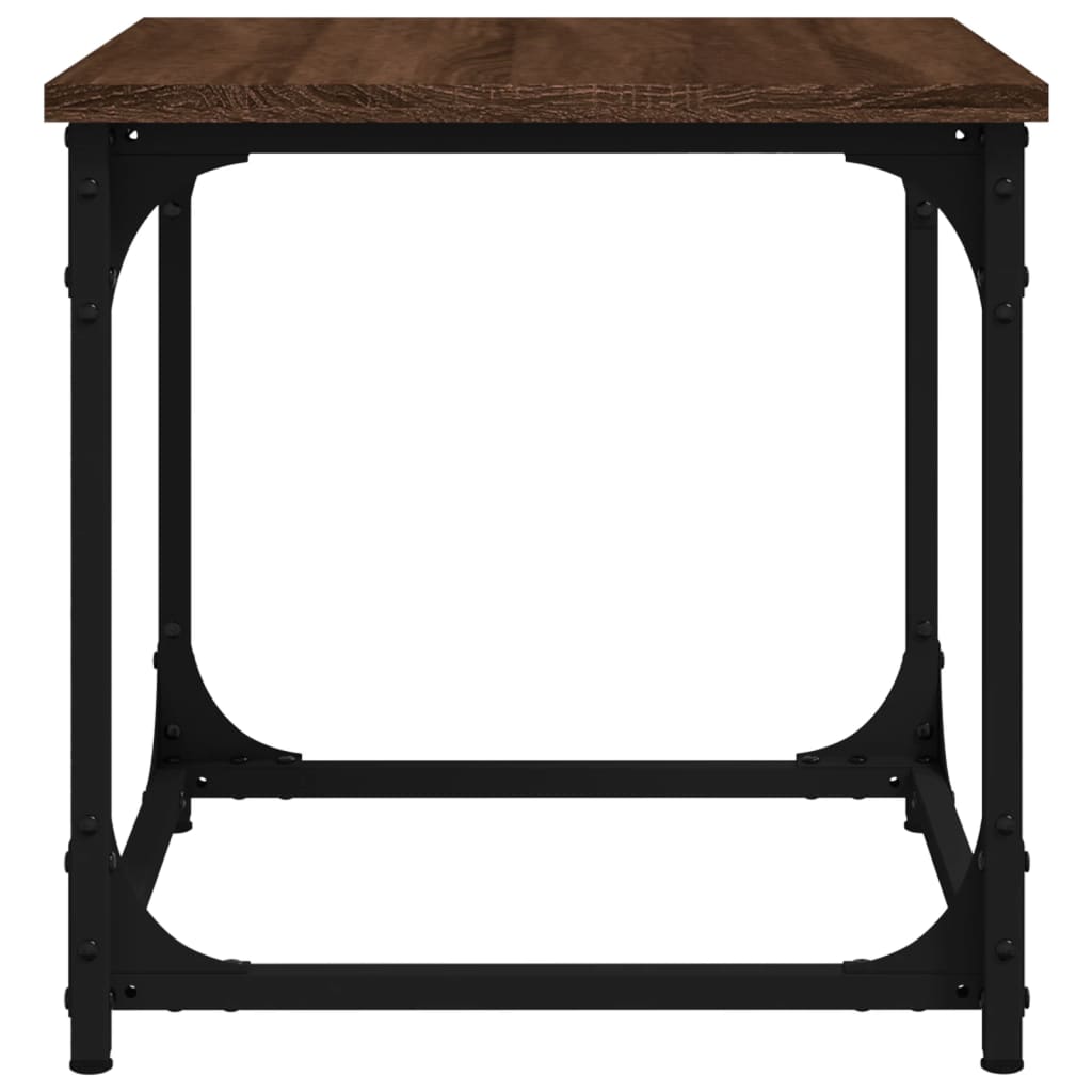 vidaXL Side Table Brown Oak 40x40x40 cm Engineered Wood