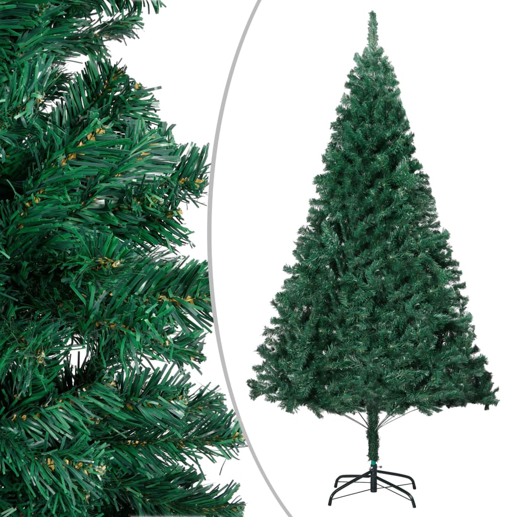 vidaXL Artificial Pre-lit Christmas Tree with Thick Branches Green 240 cm