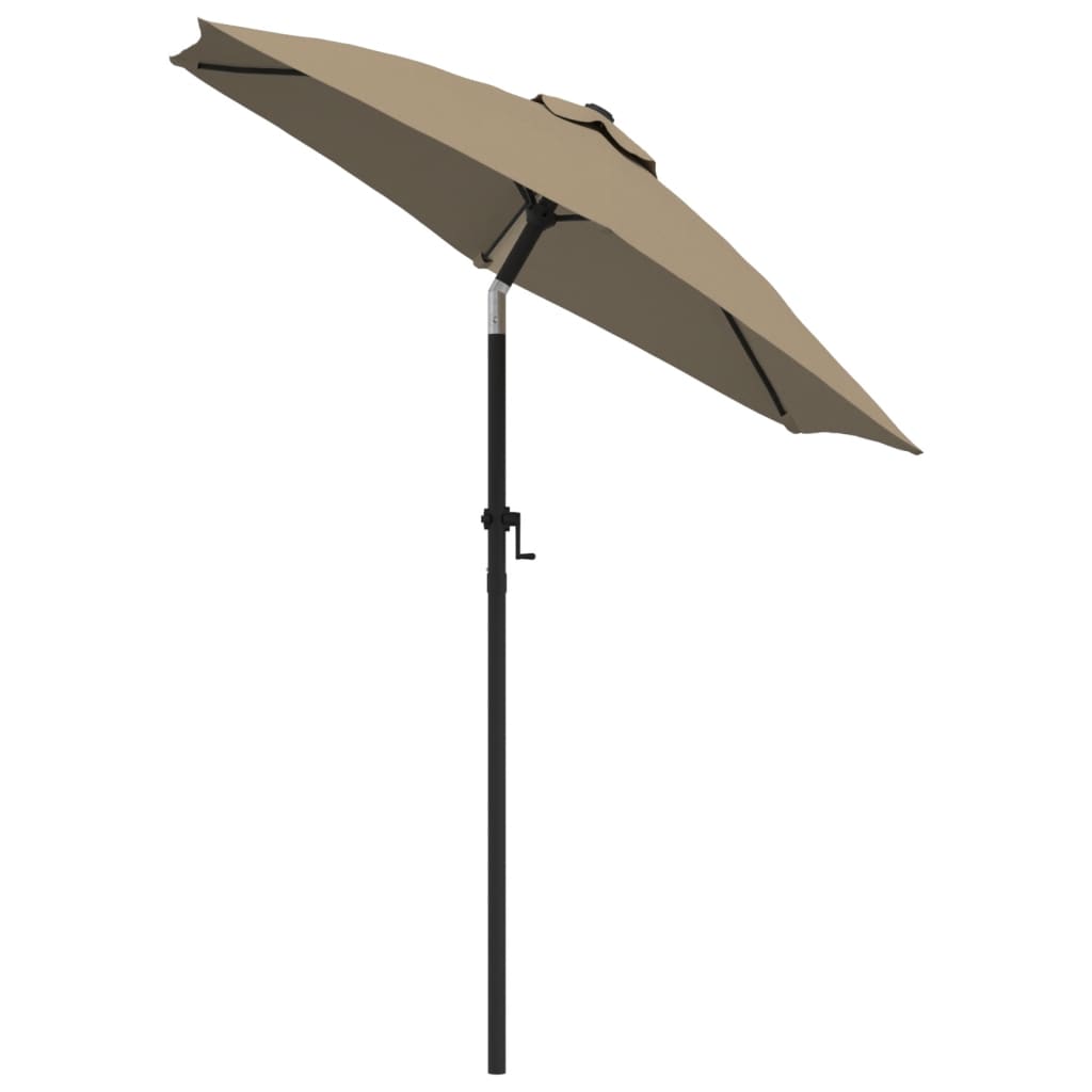 vidaXL Garden Parasol Taupe 200x224 cm Aluminium