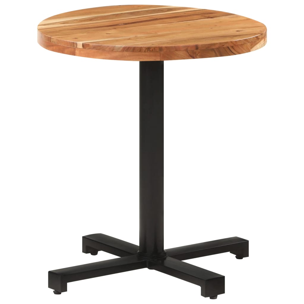 vidaXL Bistro Table Round Ø70x75 cm Solid Acacia Wood