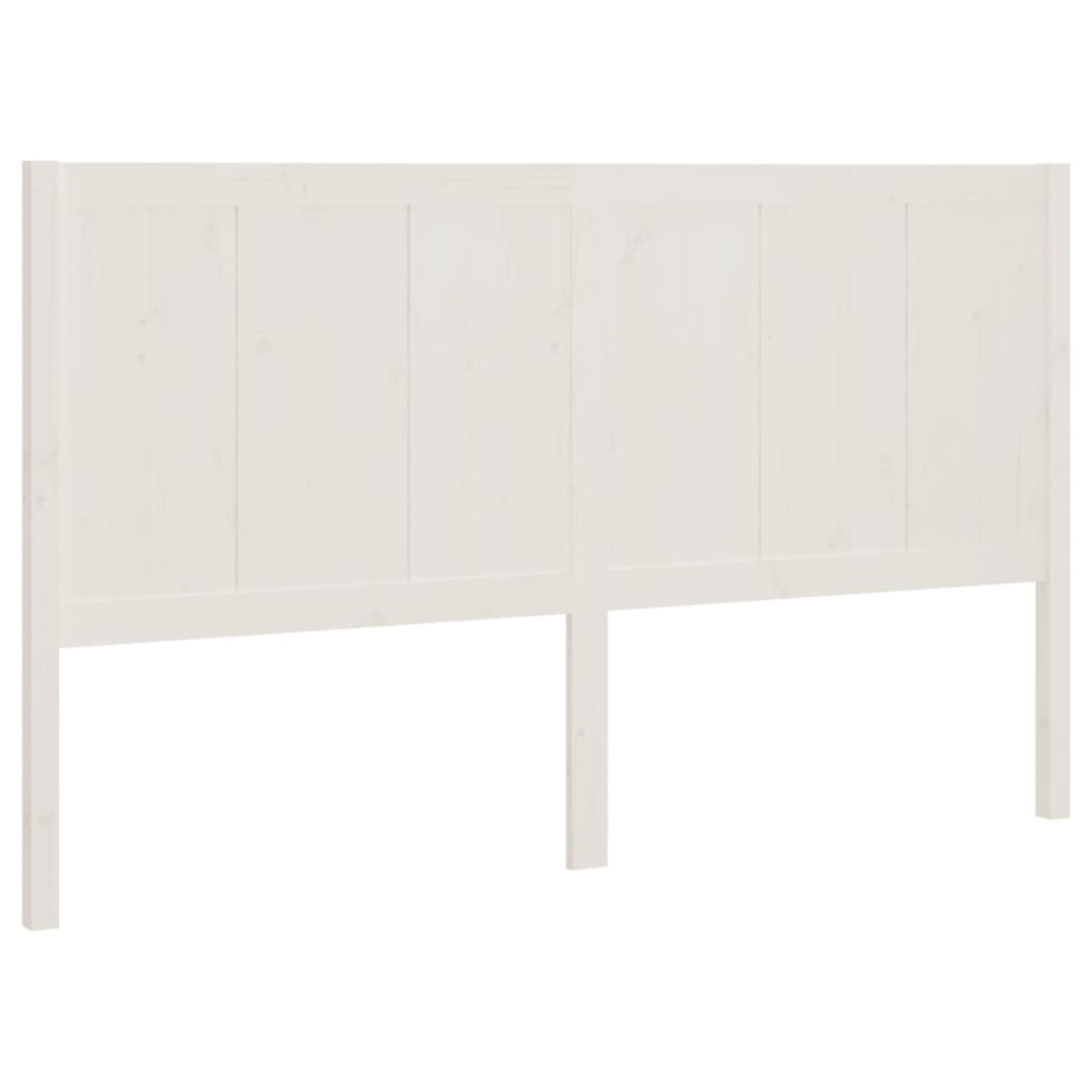 vidaXL Bed Headboard White 185.5x4x100 cm Solid Pine Wood