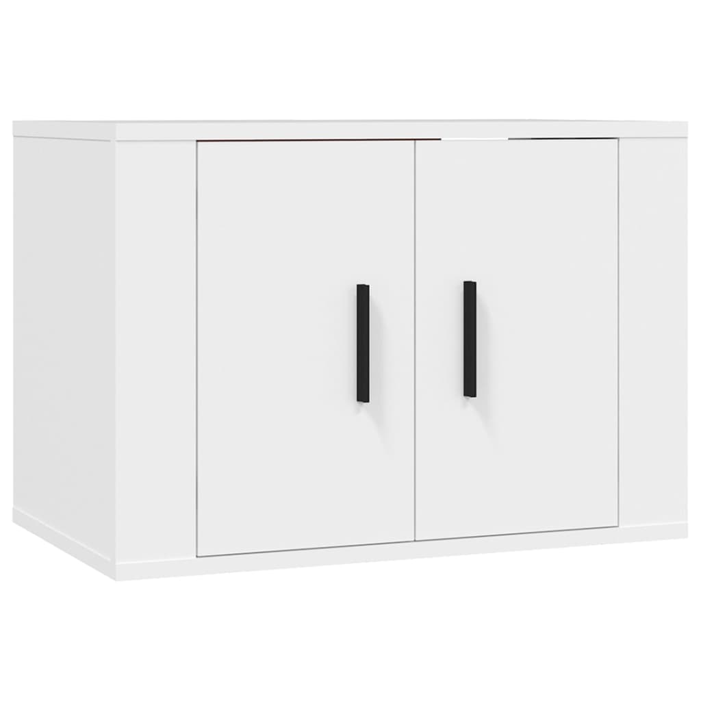 vidaXL 5 Piece TV Cabinet Set White Engineered Wood