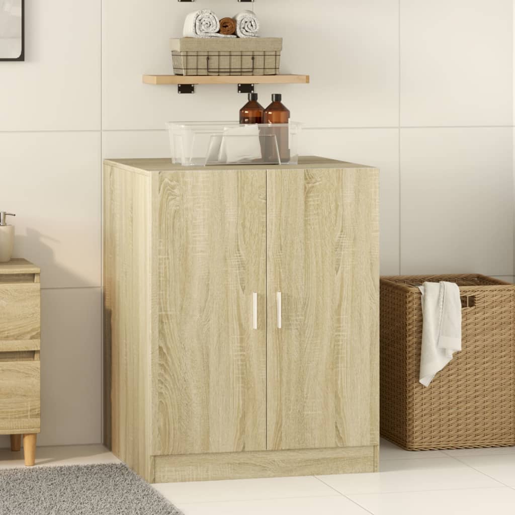 vidaXL Washing Machine Cabinet Sonoma Oak 70.5x71.5x91.5 cm