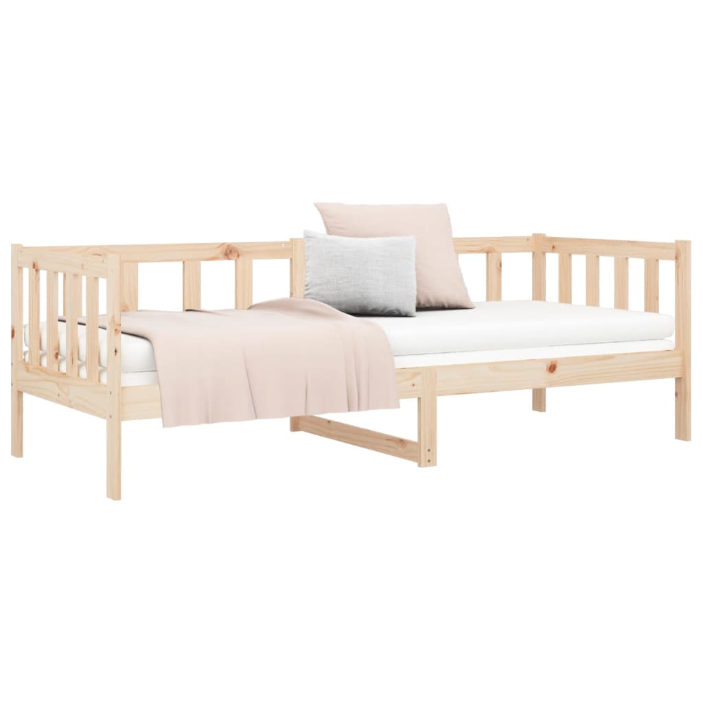 vidaXL Day Bed without Mattress 90x190 cm Single Solid Wood Pine