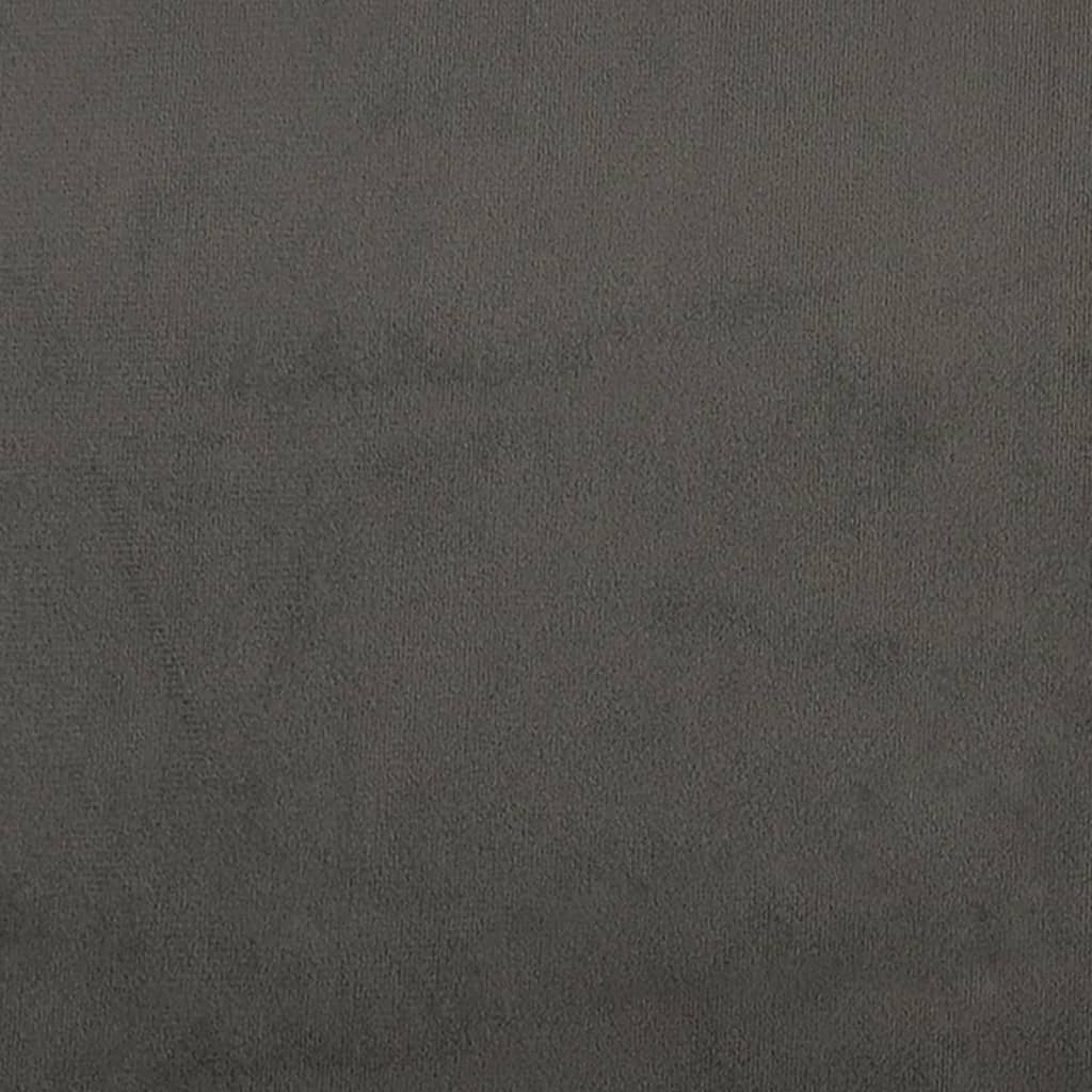 vidaXL Bed Frame Dark Grey 106x203 cm King Single Size Velvet
