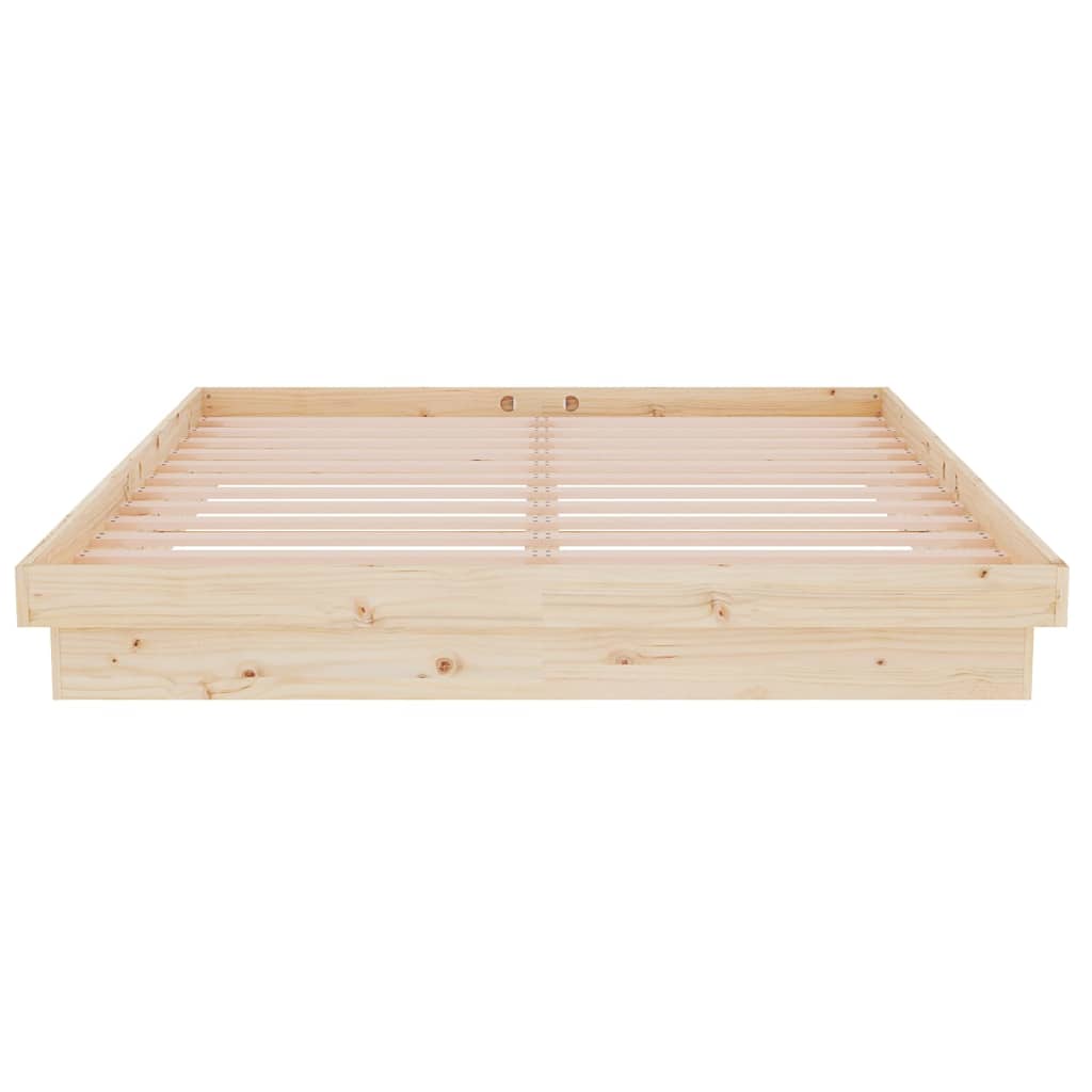 vidaXL Bed Frame without Mattress Solid Wood King Size