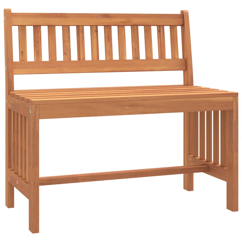 vidaXL Garden Bench 80 cm Solid Wood Eucalyptus