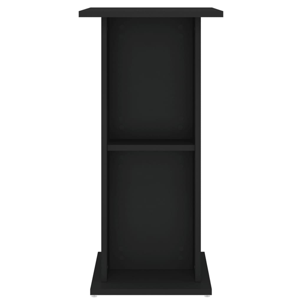 vidaXL Aquarium Stand Black 60.5x36x72.5 cm Engineered Wood