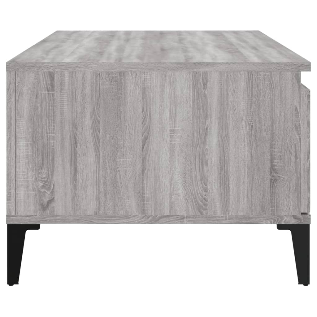 vidaXL Coffee Table Grey Sonoma 90x50x36.5 cm Engineered Wood