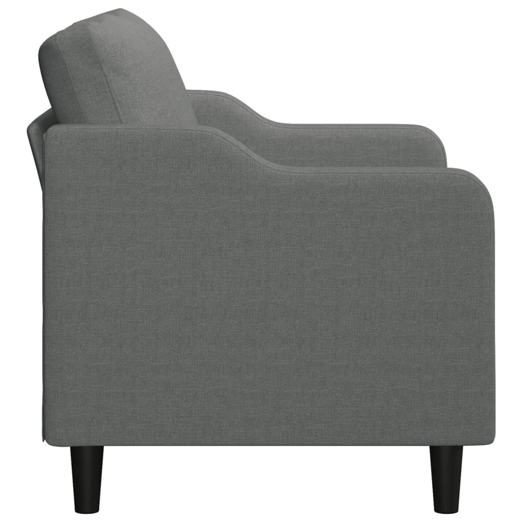 vidaXL 2-Seater Sofa Dark Grey 140 cm Fabric