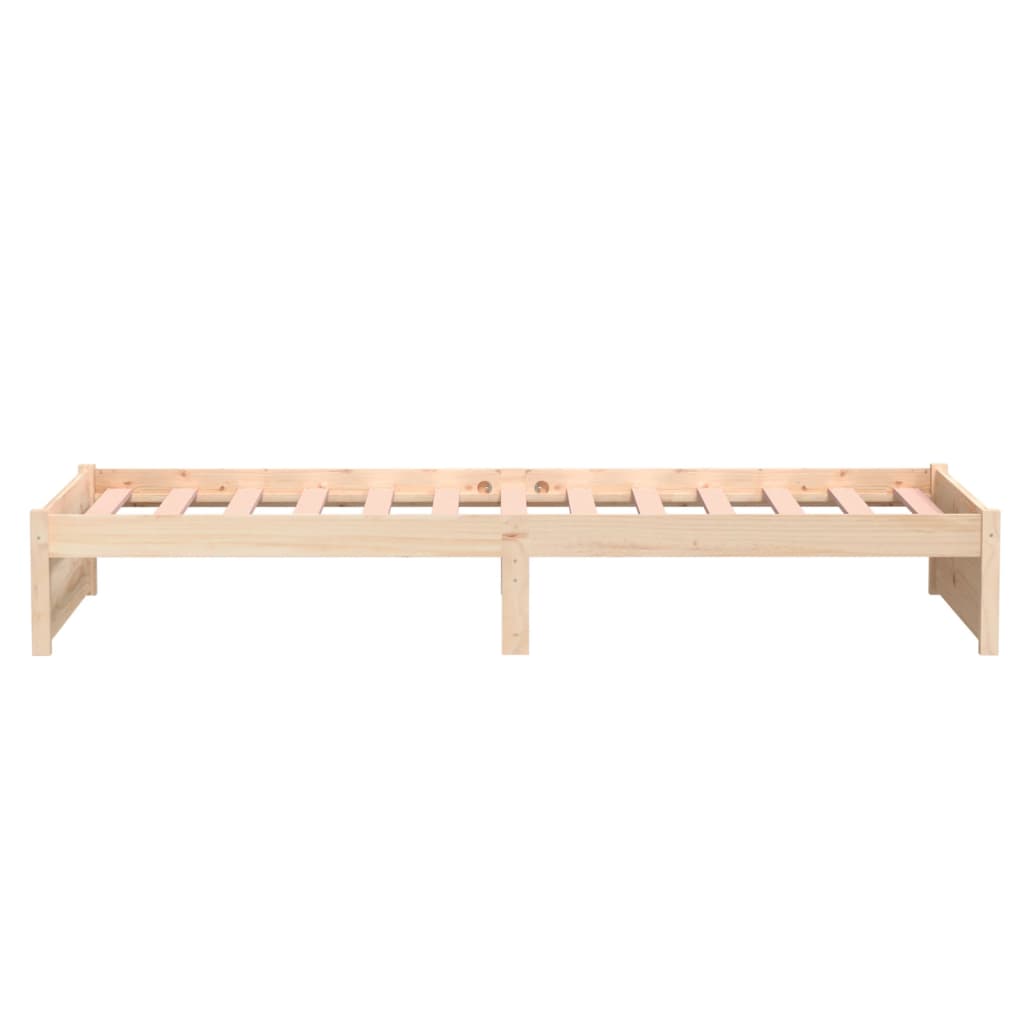 vidaXL Bed Frame without Mattress Solid Wood 90x190 cm Single