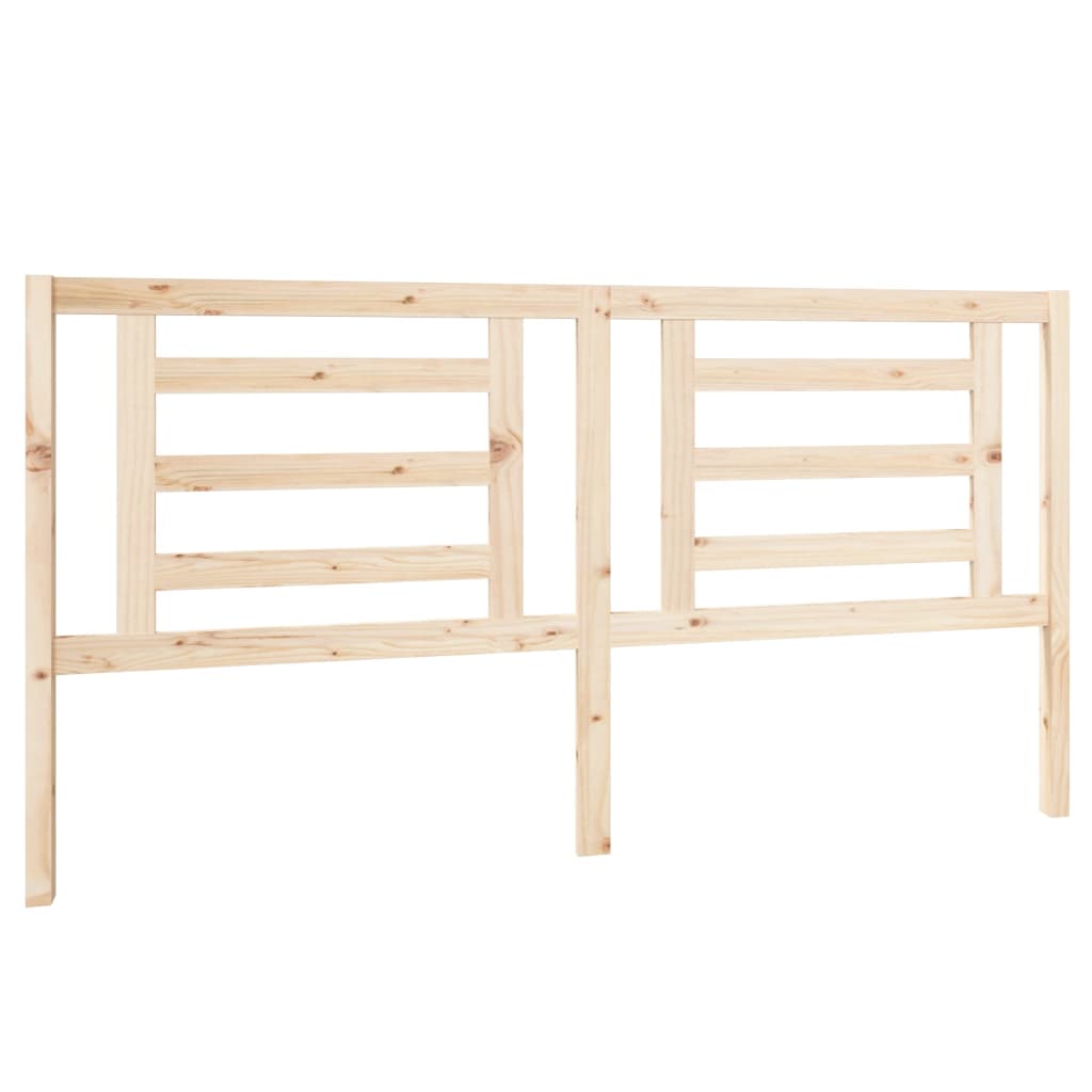 vidaXL Bed Headboard 186x4x100 cm Solid Wood Pine