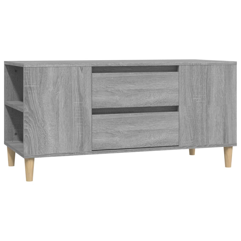 vidaXL TV Cabinet Grey Sonoma 102x44.5x50 cm Engineered Wood