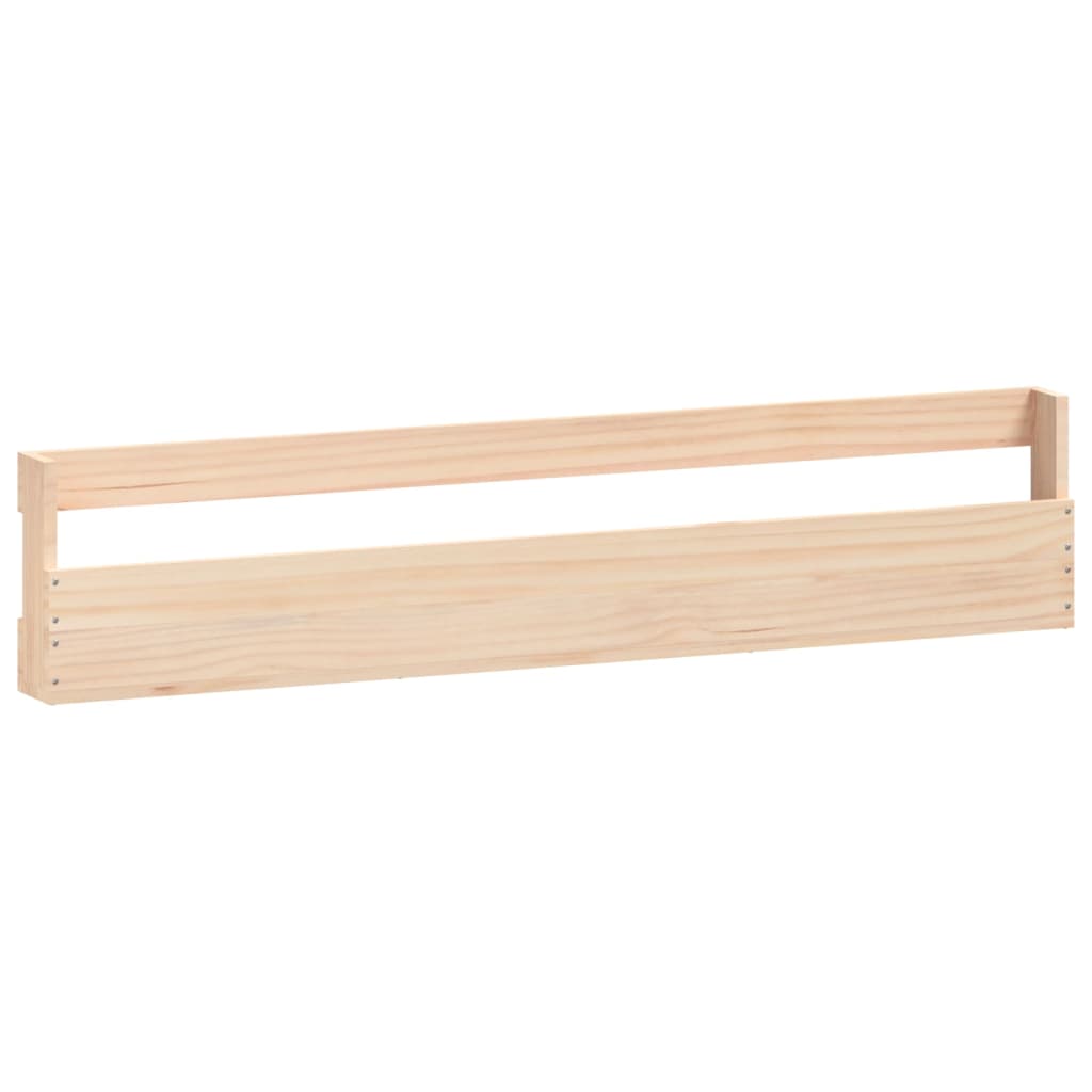 vidaXL Wall-mounted Shoe Racks 2 pcs 110x9x23 cm Solid Wood Pine