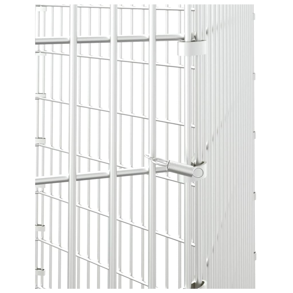 vidaXL Free Range Animal Enclosure 6-Panel 54x80 cm Galvanised Iron