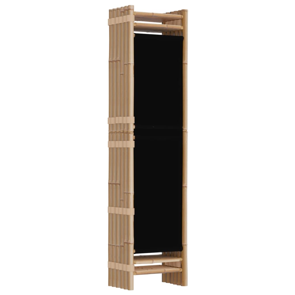 vidaXL Folding 6-Panel Room Divider 240 cm Bamboo and Canvas