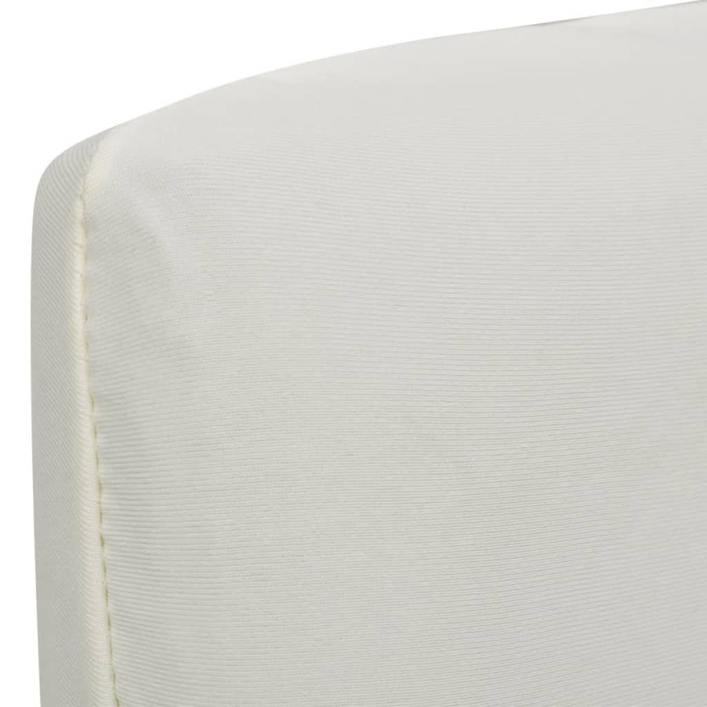 vidaXL Straight Stretchable Chair Cover 4 pcs Cream