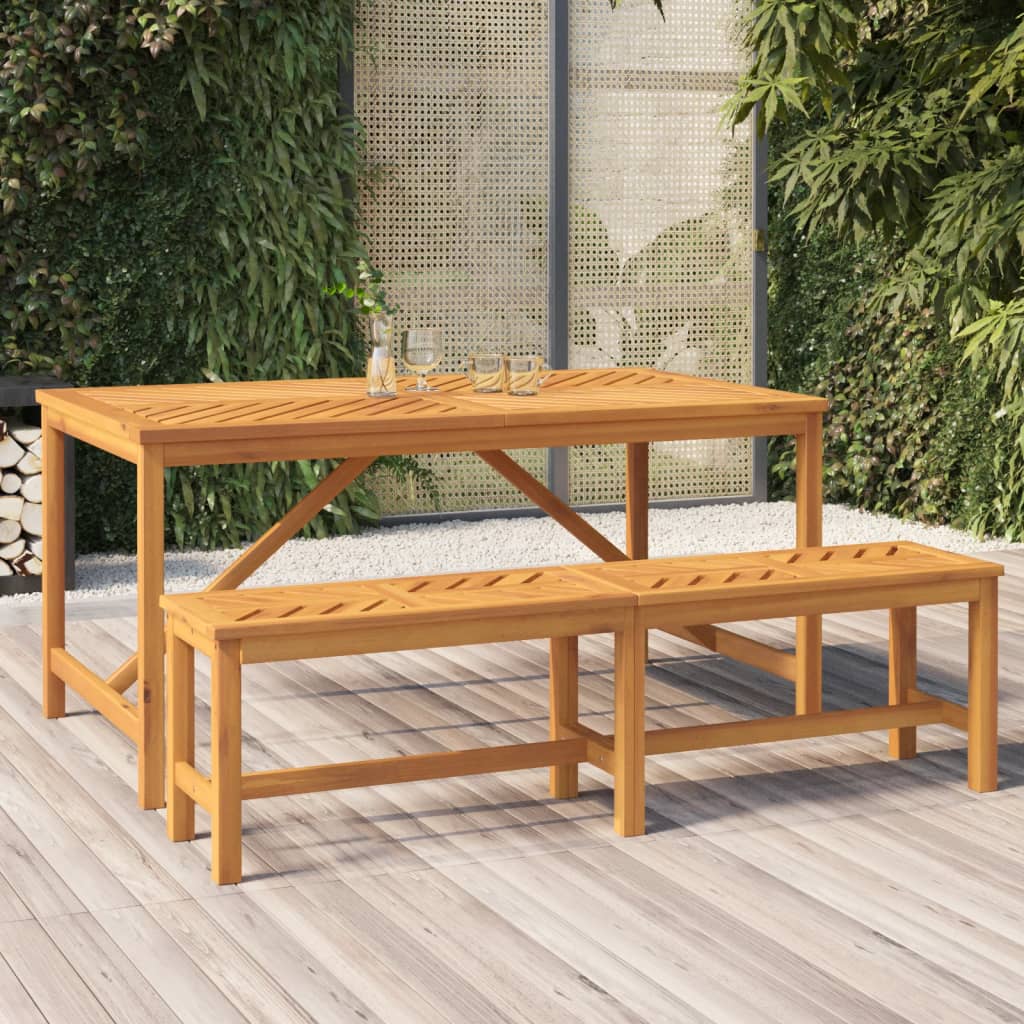 vidaXL Garden Bench 150 cm Solid Wood Acacia