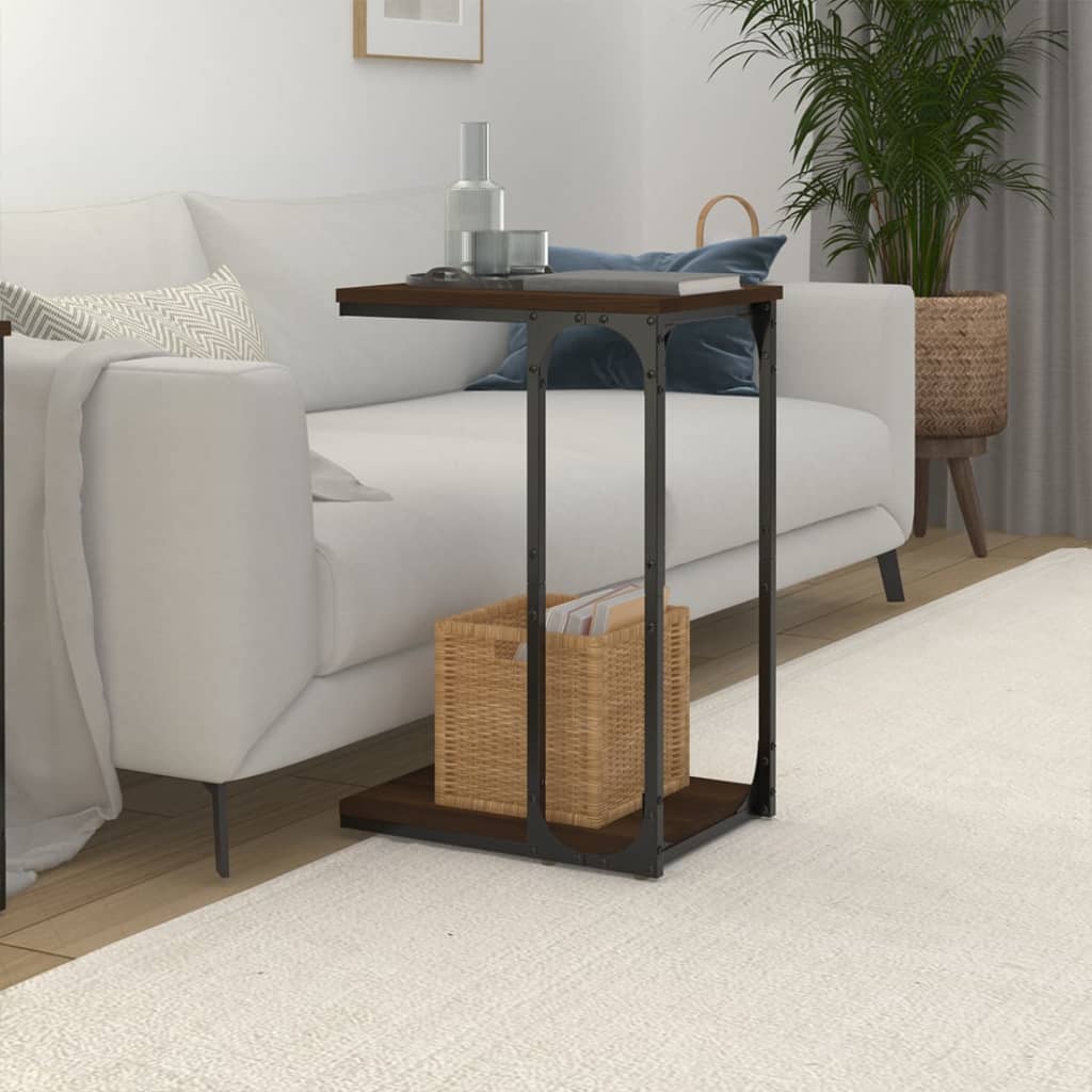 vidaXL Side Table Brown Oak 40x30x60 cm Engineered Wood