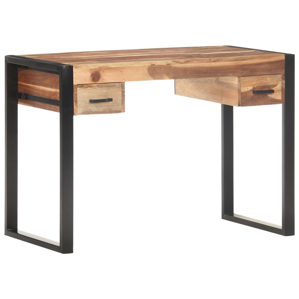 vidaXL Desk 110x50x76 cm Solid Wood