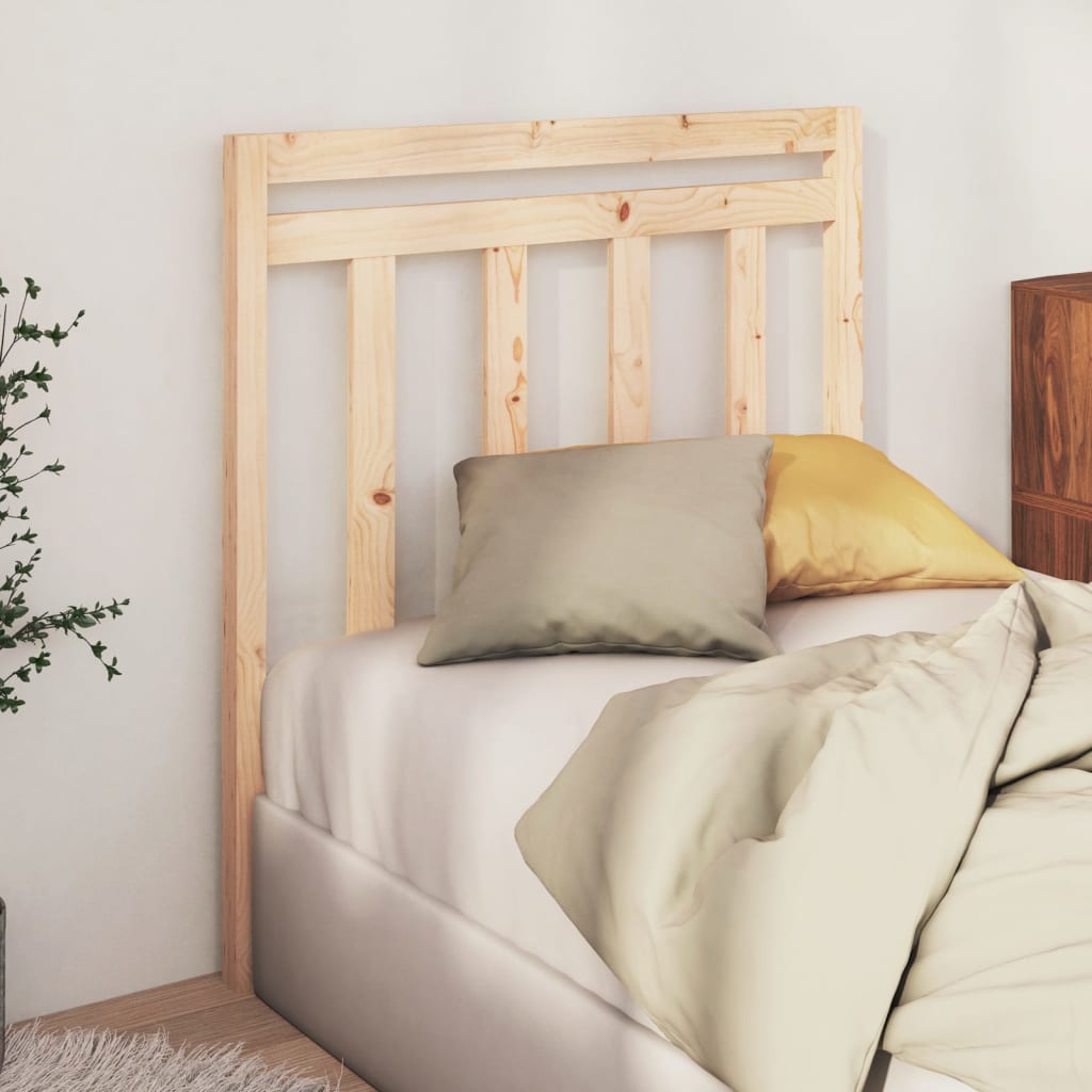 vidaXL Bed Headboard 95x4x100 cm Solid Wood Pine